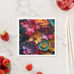 Servilleta De Papel Diseño de flores