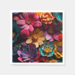 Servilleta De Papel Diseño de flores