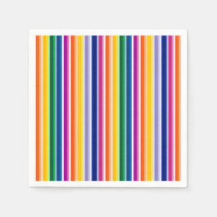 Servilleta De Papel Diseño de franjas verticales coloridas