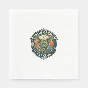 Servilleta De Papel Diseño de gatito lindo gato duende gremlin - Grem