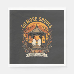 Servilleta De Papel Diseño de Gazebo de Fantasmas de Halloween Gilmore