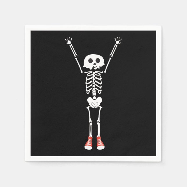 Servilleta De Papel Diseño de Guay Skeleton Halloween (Anverso)