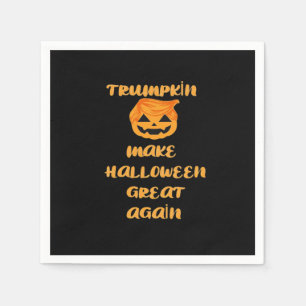 Servilleta De Papel Diseño de Halloween de la calabaza Trumpkin - Grac