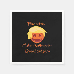 Servilleta De Papel Diseño de Halloween de la calabaza Trumpkin - Spoo