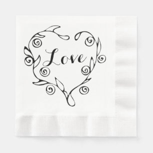 Servilleta De Papel Diseño de impresión de amor