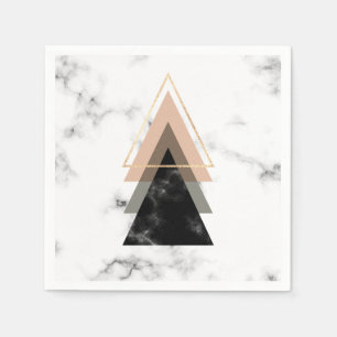 Servilleta De Papel Diseño de impresión de mármol de Pastel