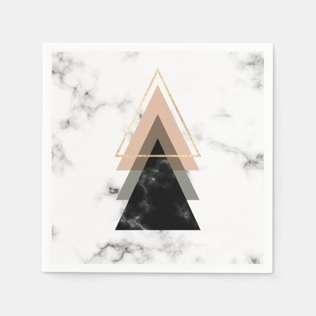 Servilleta De Papel Diseño de impresión de mármol de Pastel (Anverso)