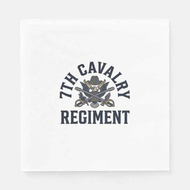 Servilleta De Papel Diseño de impresión de pecho del regimiento de cab (Anverso)