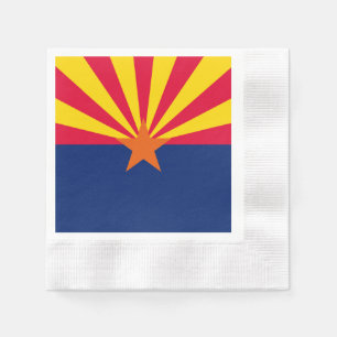 Servilleta De Papel Diseño de la bandera del estado de Arizona