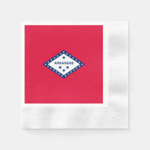 Servilleta De Papel Diseño de la bandera del estado de Arkansas