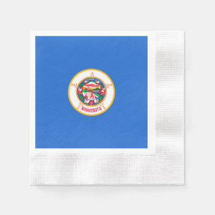 Servilleta De Papel Diseño de la bandera del estado de Minnesota