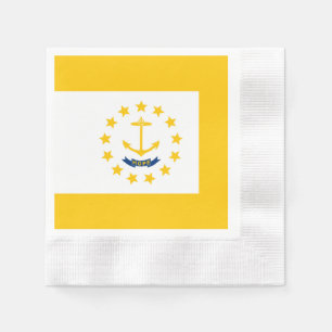 Servilleta De Papel Diseño de la bandera del estado de Rhode Island