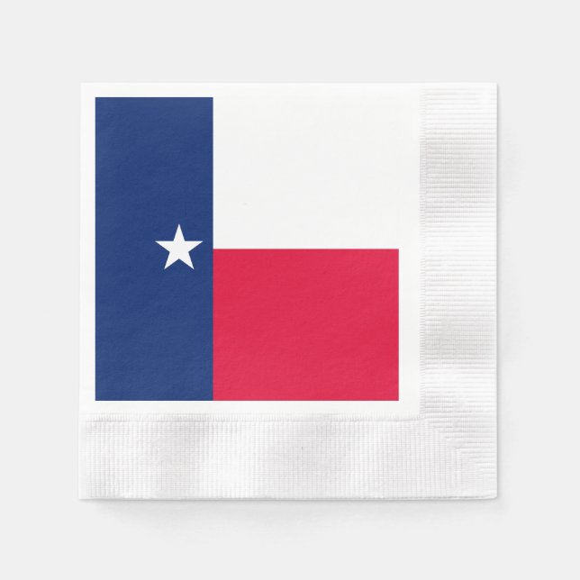 Servilleta De Papel Diseño de la bandera del estado de Texas (Anverso)
