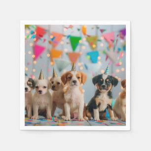 Servilleta De Papel Diseño de la celebración de cumpleaños de los Cach