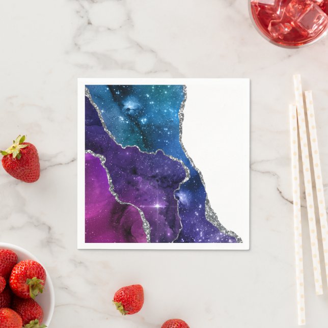 Servilleta De Papel Diseño de la serie Galaxy Agate 23 (In situ)