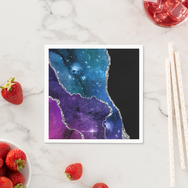Servilleta De Papel Diseño de la serie Galaxy Agate 23 (In situ)