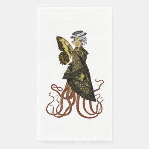 Servilleta De Papel Diseño de la serie Gold SteamPunk 5
