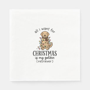 Servilleta De Papel Diseño de lista de deseos de Golden Retriever de N