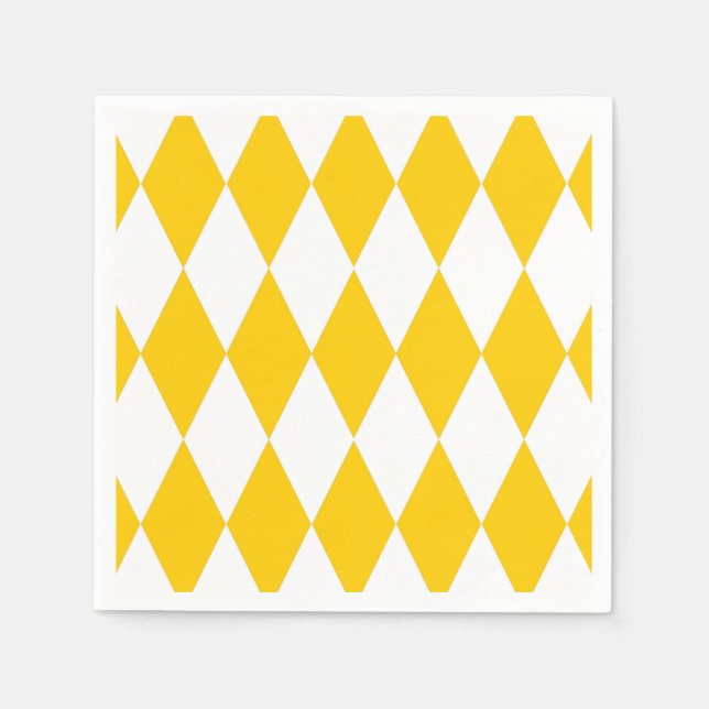 Servilleta De Papel Diseño de los comprobadores de diamantes de Harleq (Anverso)