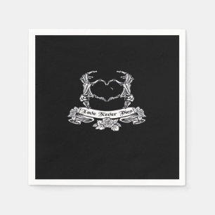 Servilleta De Papel Diseño de mano de esqueleto