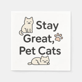 Servilleta De Papel Diseño de mascotas geniales gatos