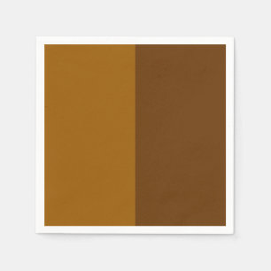 Servilleta De Papel Diseño de medias partes marrón oscuro claro