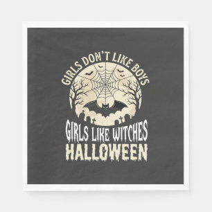 Servilleta De Papel Diseño de murciélago de Halloween para chicas que