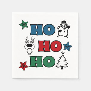 Servilleta De Papel Diseño de Navidades Ho-Ho-Ho