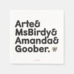 Servilleta De Papel Diseño de nombres web
