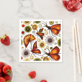 Servilleta De Papel Diseño de otoño floral