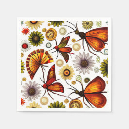 Servilleta De Papel Diseño de otoño floral