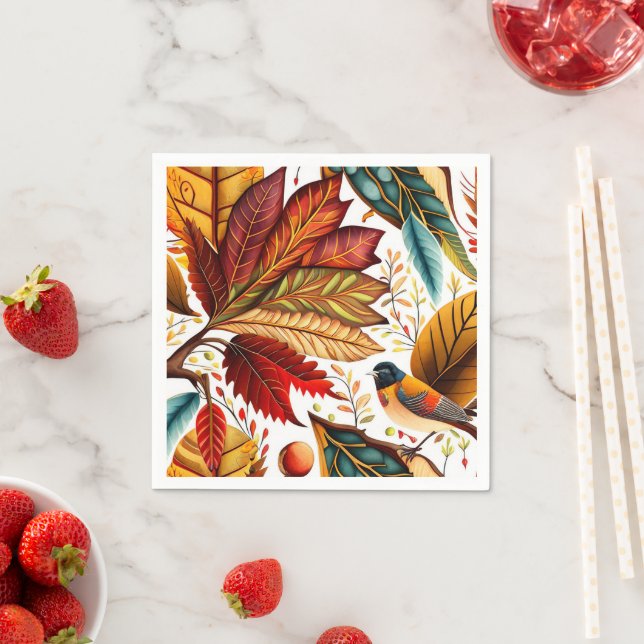 Servilleta De Papel Diseño de otoño y día de Acción de Gracias (In situ)