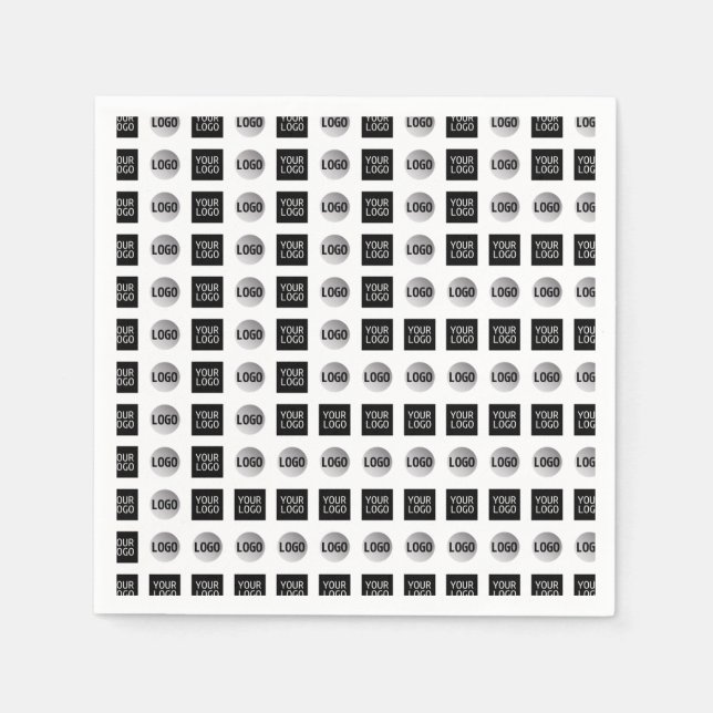 Servilleta De Papel Diseño de patrón de logotipo geométrico 2 (Anverso)