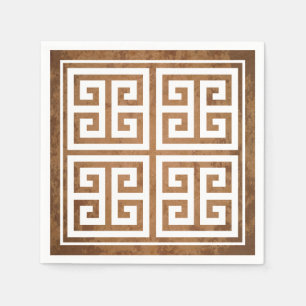 Servilleta De Papel Diseño de patrones de clave griega