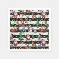 Diseño de patrones de rayas de Navidades decorativ