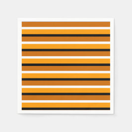 Servilleta De Papel Diseño de patrones de rayas marrones naranjas