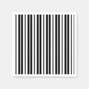 Servilleta De Papel Diseño de patrones de rayas verticales blancas en 