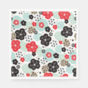 Servilleta De Papel Diseño de patrones japoneses lindos