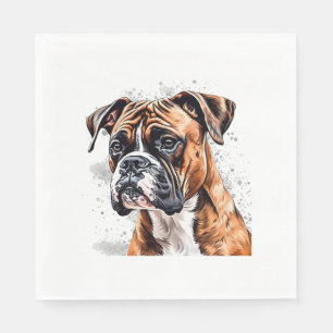 Servilleta De Papel Diseño de perro fotográfico portátil Boxer Buddy