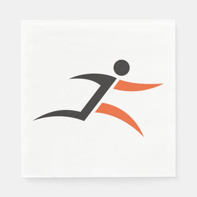 Servilleta De Papel Diseño de persona en ejecución (Anverso)