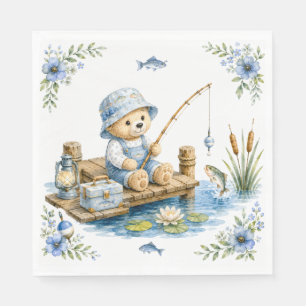 Servilleta De Papel Diseño de plato de papel para pequeño pescador