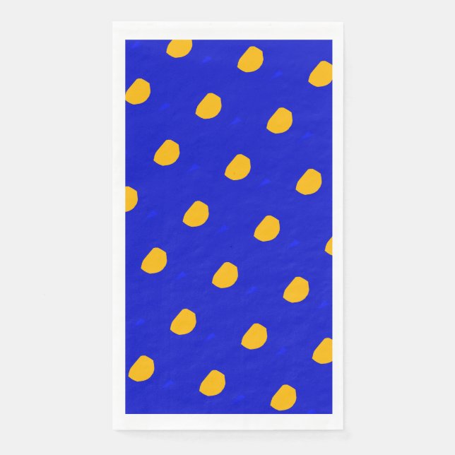 Servilleta De Papel Diseño de puntos de polka saturados Papel (Anverso)