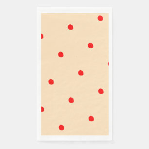 Servilleta De Papel Diseño de puntos de polka saturados Papel