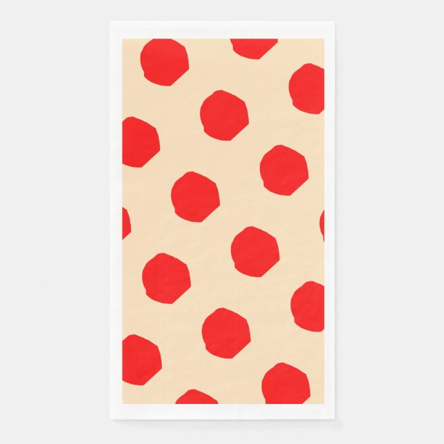 Servilleta De Papel Diseño de puntos de polka saturados Papel (Anverso)