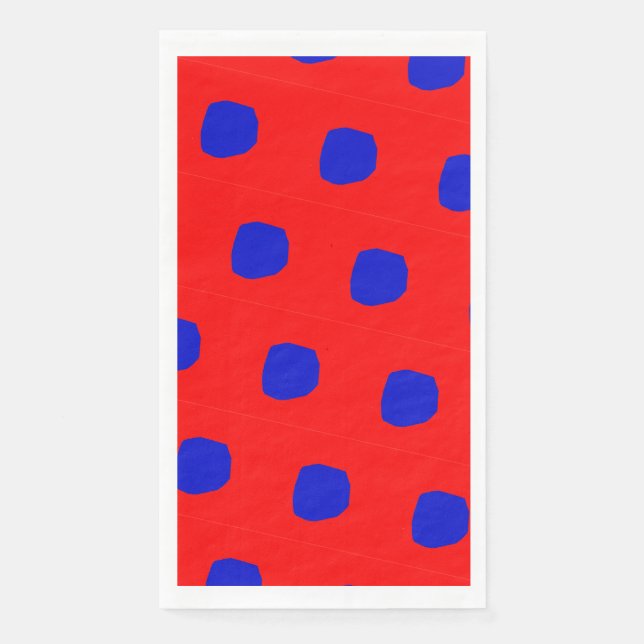 Servilleta De Papel Diseño de puntos de polka saturados Papel (Anverso)