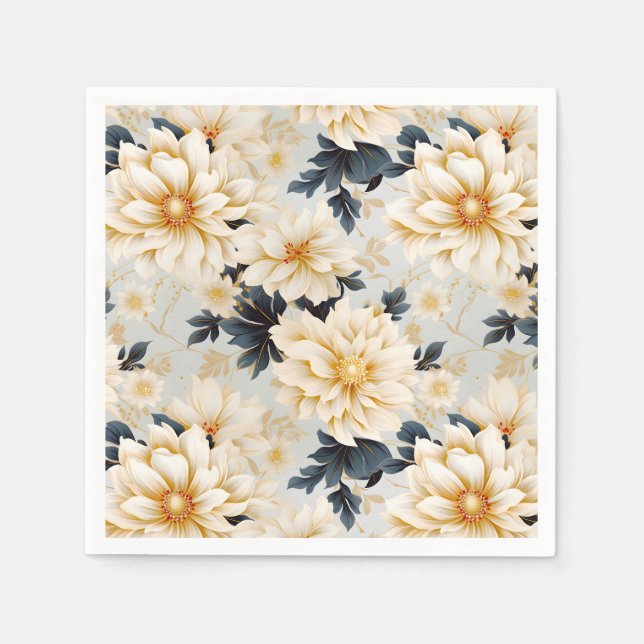 Servilleta De Papel Diseño de serie floral Boda 2 (Anverso)