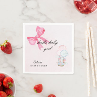 Servilleta De Papel Diseño de servilletas para baby shower rosa