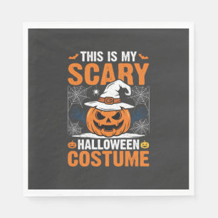 Servilleta De Papel Diseño de sombrero de bruja de calabaza de disfraz