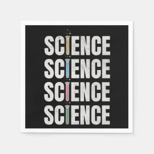 Servilleta De Papel Diseño de texto de ciencia