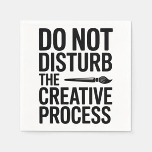 Servilleta De Papel Diseño de tipografía del proceso creativo